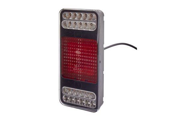HELLA 2VP 345 900-221 Heckleuchte - Coluna - LED - 24V - Anbau - LED-Lichtfarbe: gelb/rot/weiß - Kab