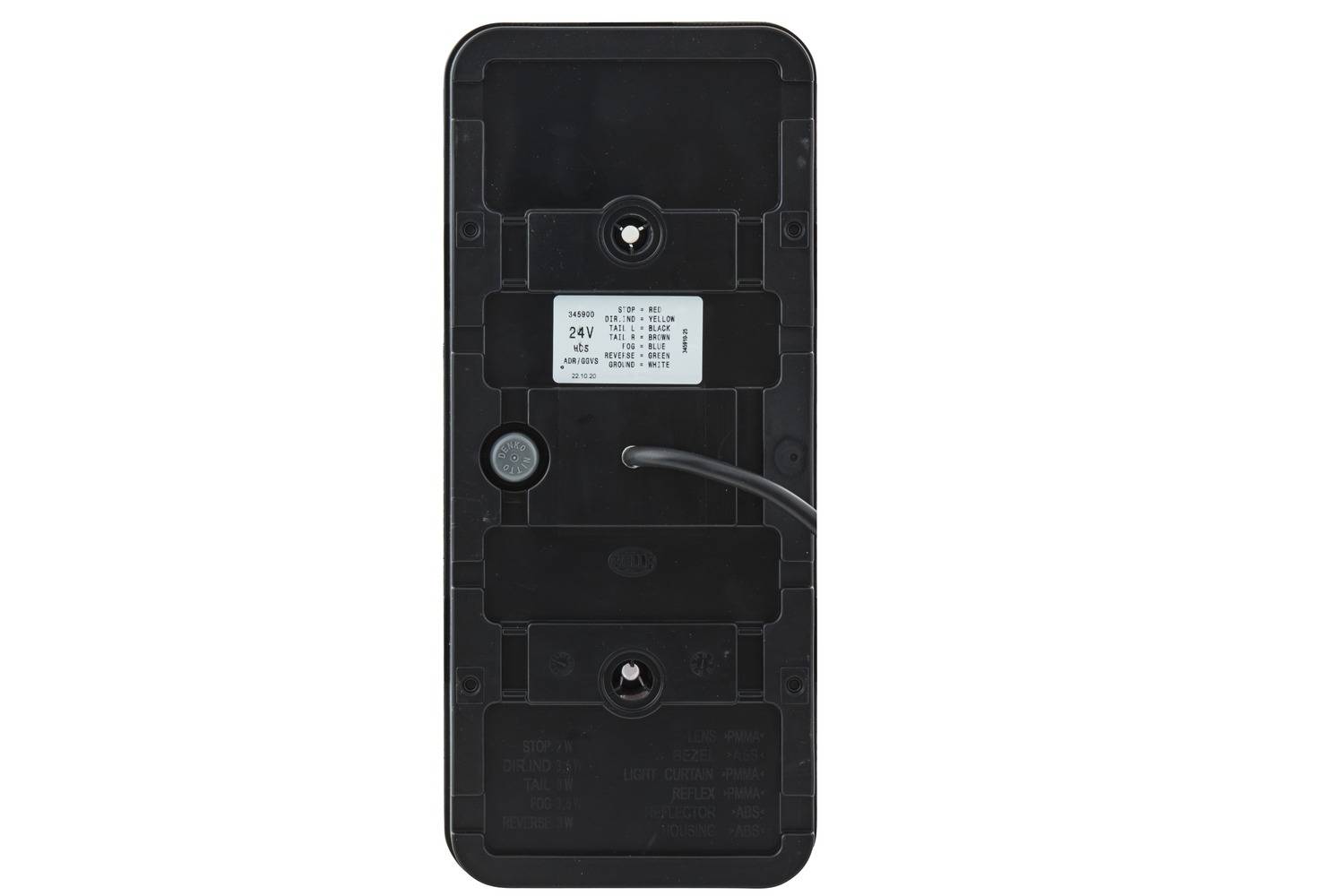 HELLA 2VP 345 900-251 Heckleuchte - Coluna - LED - 24V - Anbau/geschraubt/Schraubanschluss - LED-Lic