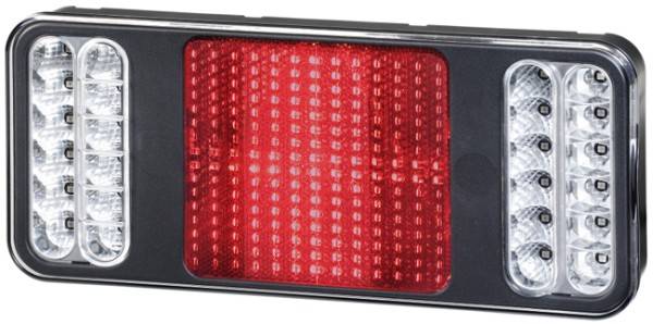 HELLA 2VP 345 900-401 Heckleuchte - Coluna - LED - 12V - Anbau/geschraubt - LED-Lichtfarbe: gelb/rot