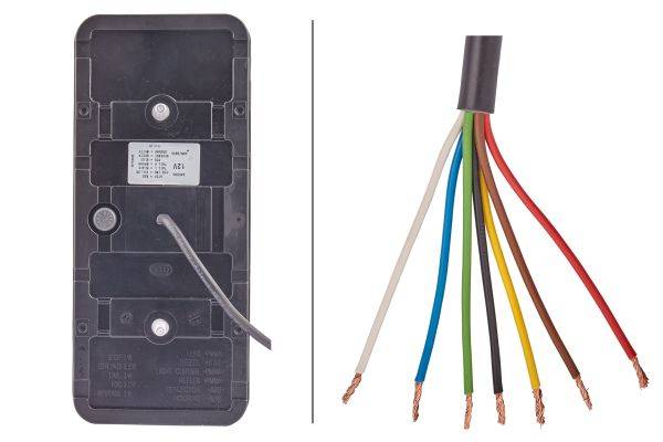 HELLA 2VP 345 900-431 Heckleuchte - Coluna - LED - 12V - Anbau - LED-Lichtfarbe: gelb/rot/weiß - Kab