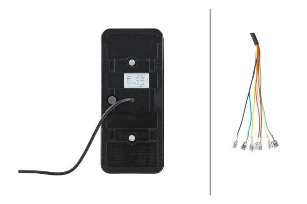 HELLA 2VP 345 900-461 Heckleuchte - Coluna - LED - 12V - Anbau/Stehbolzen - LED-Lichtfarbe: gelb/rot