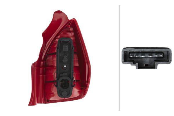 HELLA 2VP 354 030-011 Heckleuchte - Glühlampe - links - für u.a. Citroën C2 (Jm_)