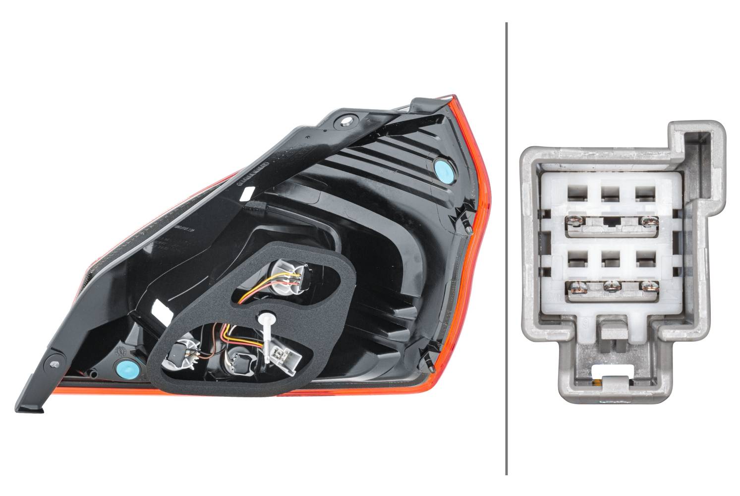 HELLA 2VP 354 805-011 Heckleuchte - Glühlampe - links - für u.a. Ford Fiesta VI (Cb1, Ccn)