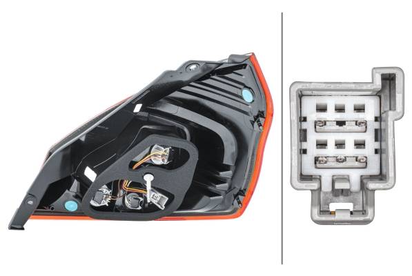 HELLA 2VP 354 805-011 Heckleuchte - Glühlampe - links - für u.a. Ford Fiesta VI (Cb1, Ccn)