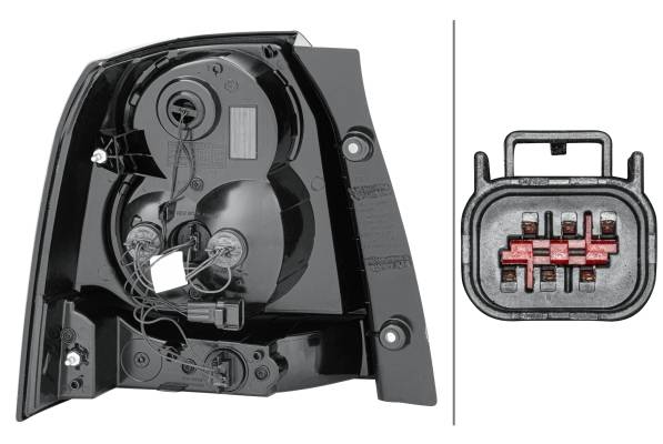 HELLA 2VP 354 814-021 Heckleuchte - LED - rechts - für u.a. Land Rover Freelander 2 (L359)