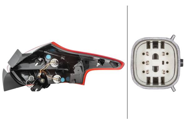 HELLA 2VP 354 828-051 Heckleuchte - Glühlampe - links - für u.a. Ford Focus Iii