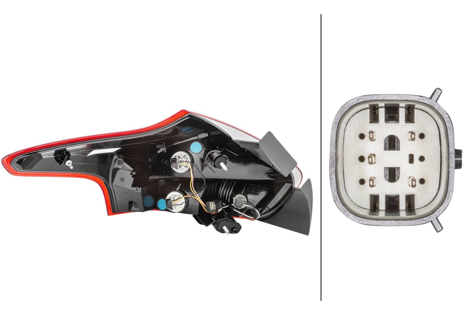 HELLA 2VP 354 828-061 Heckleuchte - Glühlampe - rechts - für u.a. Ford Focus Iii