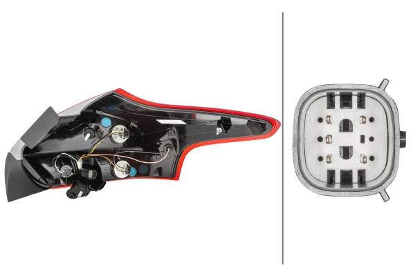 HELLA 2VP 354 828-071 Heckleuchte - LED - links - für u.a. Ford Focus Iii