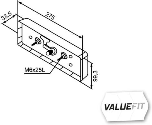 HELLA 2VP 357 019-001 Heckleuchte - Valuefit - LED - 12/24V - rechts/links