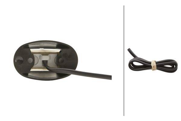 HELLA 2XA 959 560-401 Umrissleuchte - LED - 12/24V - Anbau - Lichtscheibenfarbe: glasklar - LED-Lich