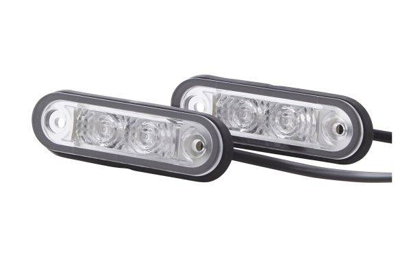 HELLA 2XA 959 790-411 Umrissleuchte - LED - 12/24V - Einbau - Lichtscheibenfarbe: glasklar - Kabel: