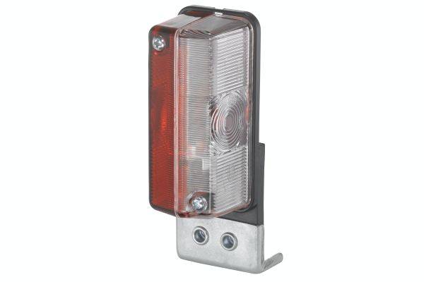 HELLA 2XS 005 020-021 Umrissleuchte - Anbau - Lichtscheibenfarbe: glasklar/rot - seitlicher Anbau