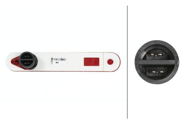 HELLA 2XS 009 226-101 Umrissleuchte - 12V - Lichtscheibenfarbe: rot - LED-Lichtfarbe: rot - seitlich