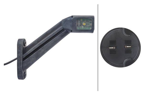 HELLA 2XS 011 744-011 Umrissleuchte - LED - 12/24V - Kabel: 500mm - Stecker: EasyConn - 2-polig - li