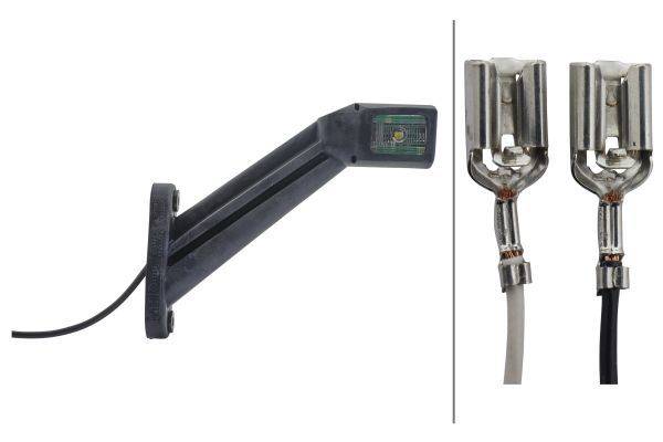 HELLA 2XS 011 744-031 Umrissleuchte - LED - 12/24V - Kabel: 3000mm - Stecker: Flachsteckhülse - 2-po