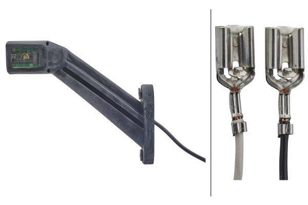 HELLA 2XS 011 744-041 Umrissleuchte - LED - 12/24V - Kabel: 3000mm - Stecker: Flachsteckhülse - 2-po