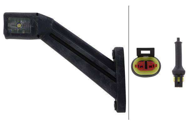 HELLA 2XS 011 744-061 Umrissleuchte - LED - 12/24V - Kabel: 2000mm - Stecker: AMP - 2-polig - rechts