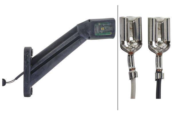 HELLA 2XS 011 744-171 Umrissleuchte - 12/24V - Kabel: 300mm - Stecker: Flachsteckhülse - links/seitl
