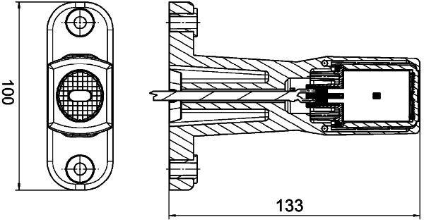 HELLA 2XS 011 768-061 Umrissleuchte - LED - 12/24V - Kabel: 3000mm - Stecker: Flachstecker - rechts/