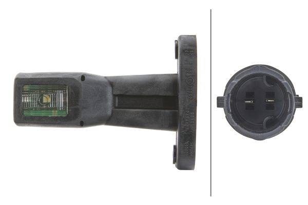 HELLA 2XS 011 768-011 Umrissleuchte - LED - 24V - Kabel: 500mm - Stecker: EasyConn 90 - 2-polig - se