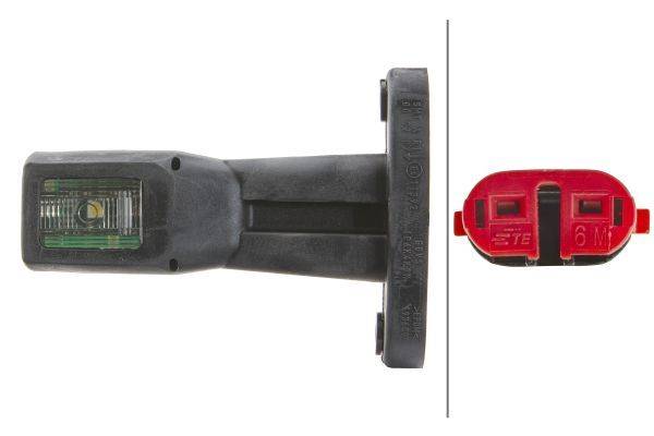 HELLA 2XS 011 768-031 Umrissleuchte - LED - 12/24V - Kabel: 2000mm - Stecker: AMP - 2-polig - links/