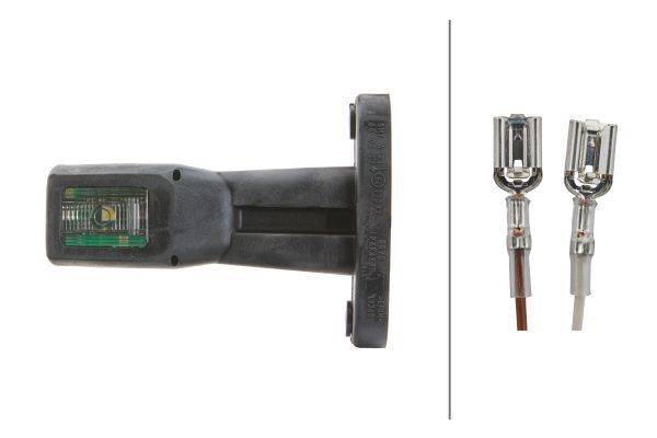 HELLA 2XS 011 768-061 Umrissleuchte - LED - 12/24V - Kabel: 3000mm - Stecker: Flachstecker - rechts/