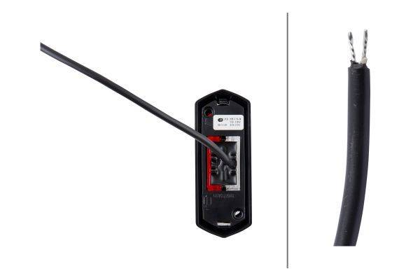 HELLA 2XS 205 020-041 Umrissleuchte - LED - 12V - LED-Lichtfarbe: rot/weiß - Kabel: 500mm - seitlich