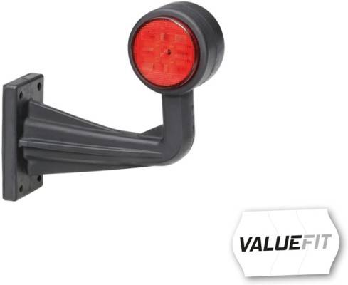 HELLA 2XS 357 005-031 Umrissleuchte - Valuefit - LED - 12/24V - gebogen - links/seitlicher Anbau