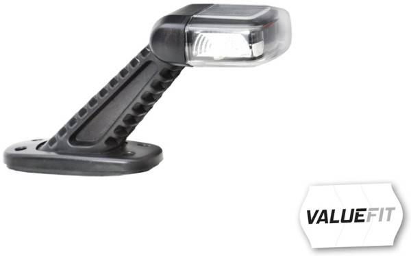 HELLA 2XS 357 006-021 Umrissleuchte - Valuefit - LED - 12/24V - gewinkelt - rechts/seitlicher Anbau