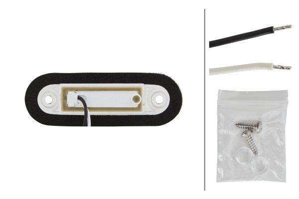 HELLA 2XT 959 510-657 Einstiegleuchte - LED - 12/24V - 0.5W - LED - Einbau - Lichtscheibenfarbe: gla