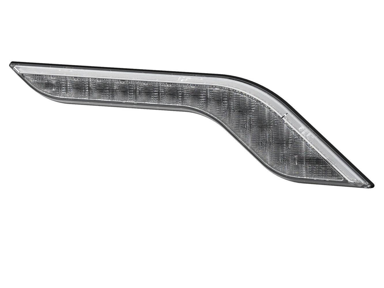 HELLA 2XW 013 493-021 LED-Warnleuchte - Shapeline Style - 12/24V - geschraubt - grau - gelb - Stecke
