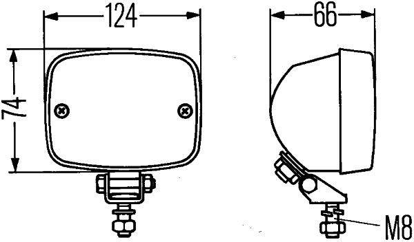HELLA 2ZR 002 985-081 Rückfahrleuchte - 12/24V - Anbau