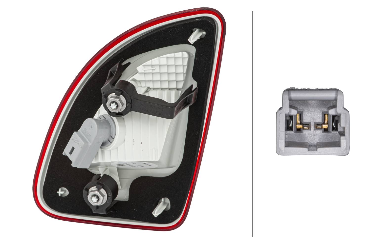 HELLA 2ZR 010 939-031 Heckleuchte - Glühlampe - innerer Teil - links - für u.a. Renault Twingo II (C