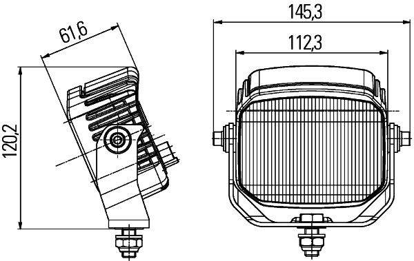 HELLA 2ZR 996 188-091 Rückfahrleuchte - Power Beam 1000 - 12V - Anbau