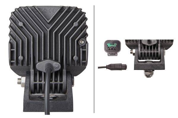 HELLA 2ZR 996 284-511 LED-Rückfahrleuchte - Q90 compact - 12/24V - 1200lm - Anbau - Nahfeldausleucht