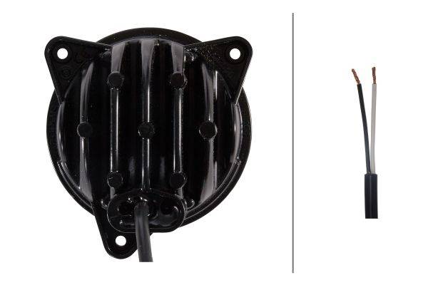 HELLA 1G0 996 476-131 LED-Arbeitsscheinwerfer - Modul 70 Gen. IV - 12/24V - 2500lm - Einbau - Bodena