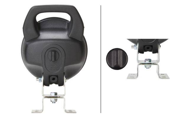 HELLA 1G4 003 470-001 Halogen-Arbeitsscheinwerfer - Matador - 12/24V - Anbau/Bügelbefestigung - steh