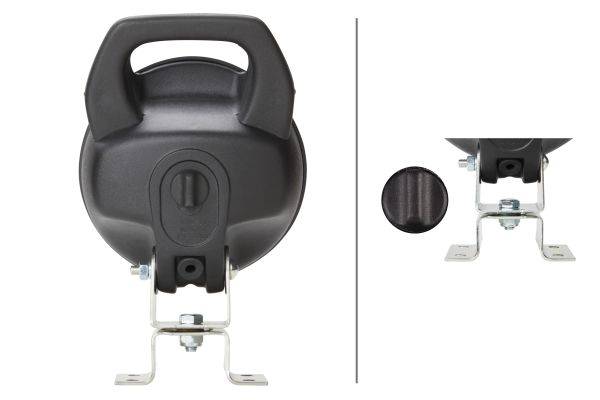 HELLA 1G4 003 470-031 Halogen-Arbeitsscheinwerfer - Matador - 12/24V - Anbau/Bügelbefestigung - steh