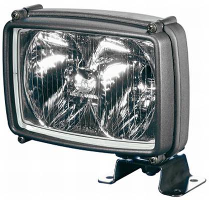 HELLA 1GA 006 991-051 Halogen-Arbeitsscheinwerfer - Double-Beam - 12/24V - Anbau/Bügelbefestigung -