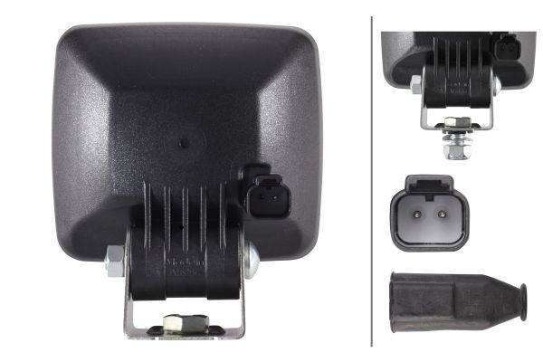 HELLA 1GA 007 506-391 Halogen-Arbeitsscheinwerfer - Ultra Beam - 12/24V - Anbau - Bodenausleuchtung