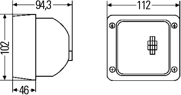 HELLA 1GA 007 506-187 Halogen-Arbeitsscheinwerfer - Ultra Beam - 12V - Anbau - hängend/stehend - Nah