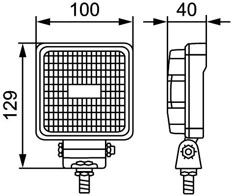 HELLA 1GA 357 107-022 LED-Arbeitsscheinwerfer - Valuefit S800 - 12/24V - 800lm - geschraubt - Nahfel