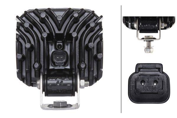 HELLA 1GA 995 506-002 LED-Arbeitsscheinwerfer - Ultra Beam - 12/24V - 2000lm - Anbau - Nahfeldausleu