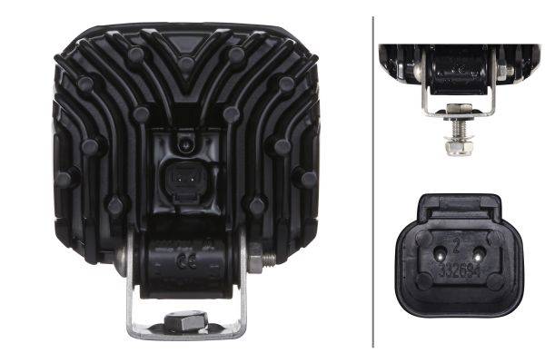 HELLA 1GA 995 506-011 LED-Arbeitsscheinwerfer - Ultra Beam - 12/24V - 2000lm - Anbau - hängend - Nah