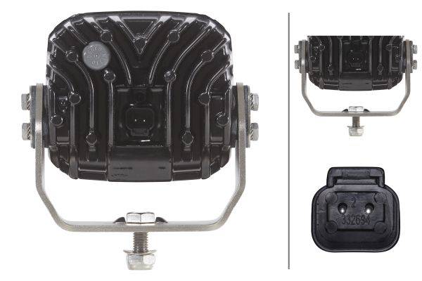 HELLA 1GA 995 606-071 LED-Arbeitsscheinwerfer - Ultra Beam Gen. II - 12/24V - 4400lm - Anbau/Bügelbe
