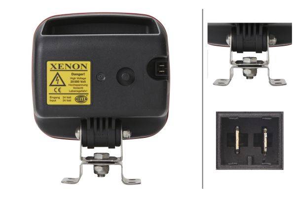 HELLA 1GA 996 142-311 Xenon-Arbeitsscheinwerfer - AS 200 - 24V - Anbau - stehend - Nahfeldausleuchtu