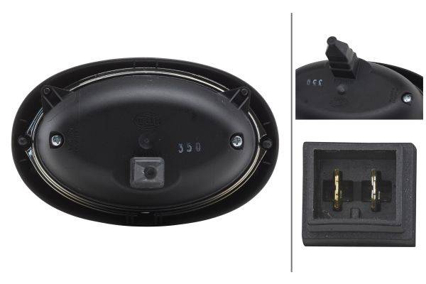 HELLA 1GA 996 161-101 Halogen-Arbeitsscheinwerfer - Oval 100 - 12V - oval - Einbau - weitreichende A