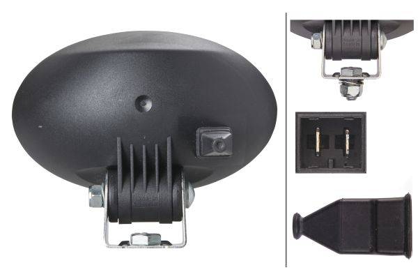 HELLA 1GA 996 161-281 Halogen-Arbeitsscheinwerfer - Oval 100 - 12V - Anbau - stehend - weitreichende