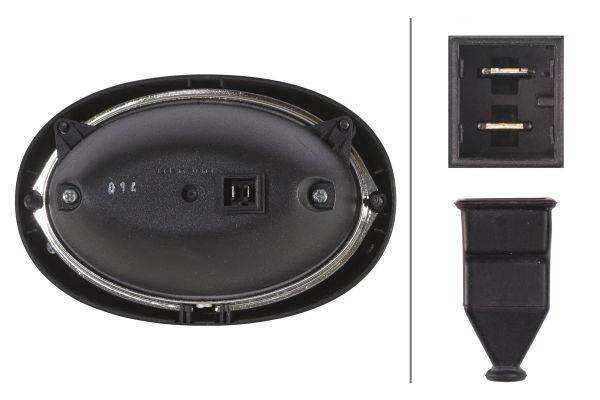 HELLA 1GA 996 161-681 Halogen-Arbeitsscheinwerfer - Oval 100 - 12V - Einbau - Nahfeldausleuchtung -