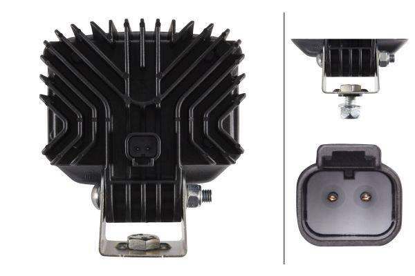 HELLA 1GA 996 188-511 LED-Arbeitsscheinwerfer - Power Beam 1000 Compact - 12/24V - 1000lm - Bügelbef